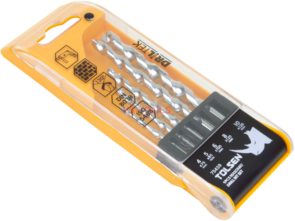 5pcs 4mm10mm Masonry Brick Block Tile Concrete Drill Drilling